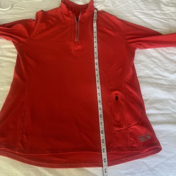 mountain hardwear‎ womens 1/4 zip pullover Lightweight size medium red - Picture 8 of 8